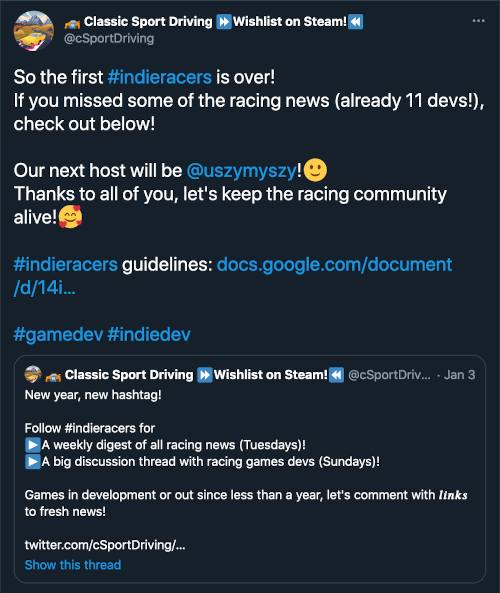 Tuesday Host Swap Post Example